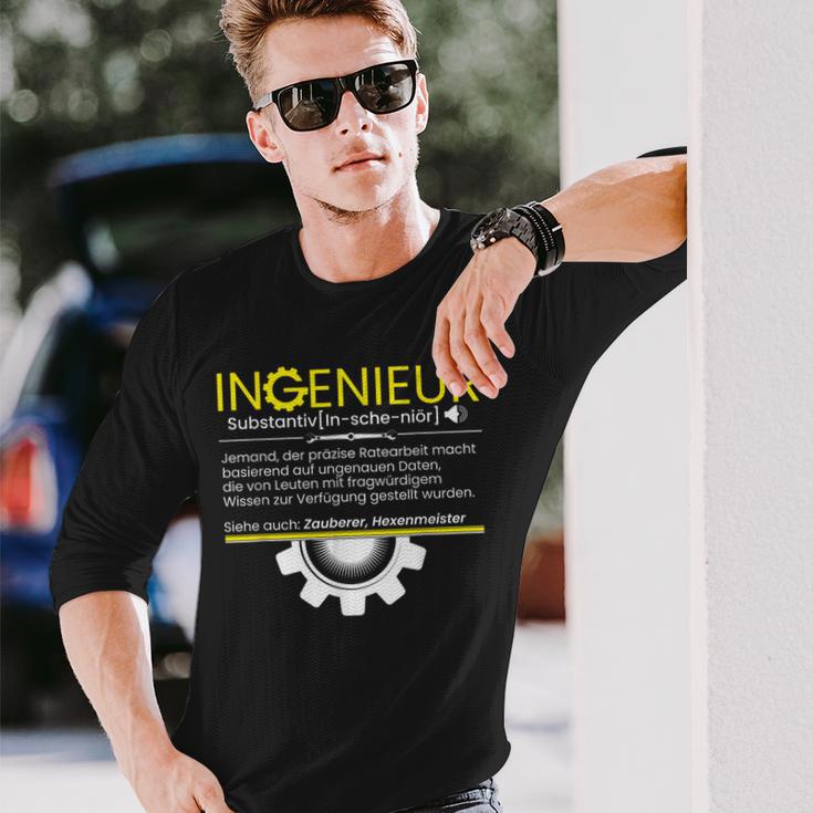 Dipl Ing Engineer Ingenieur Definition Langarmshirts Geschenke für Ihn