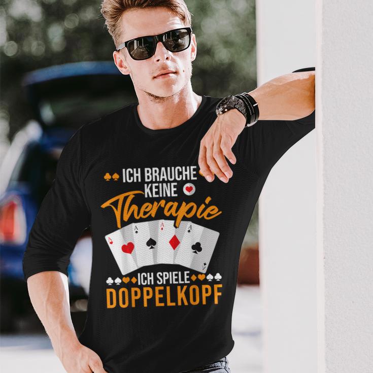 Doppelkopf Slogan Langarmshirts Geschenke für Ihn