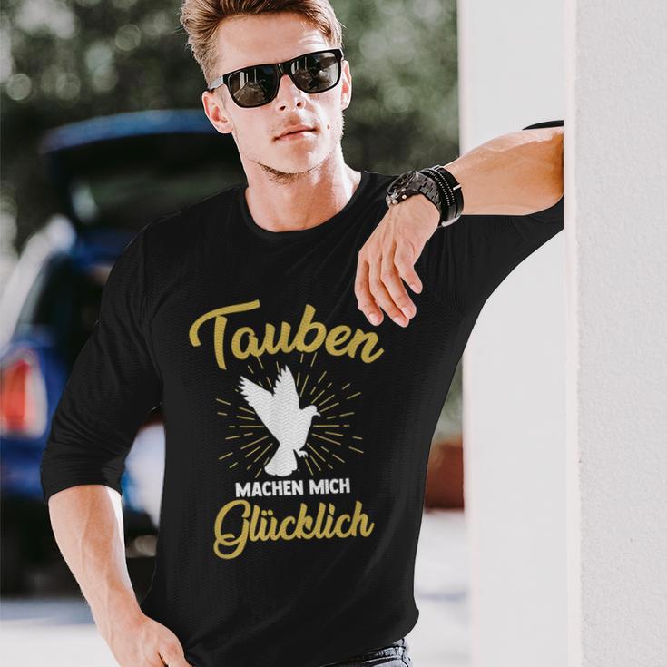 Doves Make Mich Glücklich Pigeonbreeder Langarmshirts Geschenke für Ihn