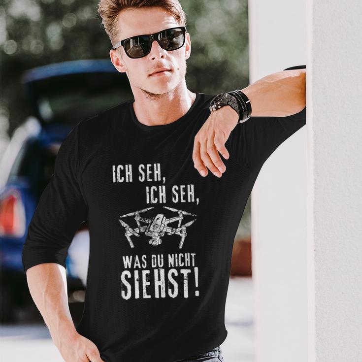 Drohnen Ich Seh Ich Seh Langarmshirts Geschenke für Ihn