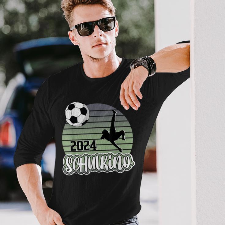 Einschulung Schulkind 2024 School Cone Boy Football Langarmshirts Geschenke für Ihn