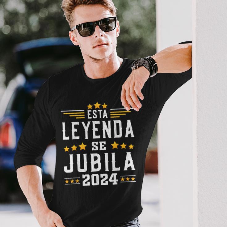 Esta Leyenda Se Jubila 2024 Regalo Original Jubilación 2024 Camiseta de manga larga Regalos para él
