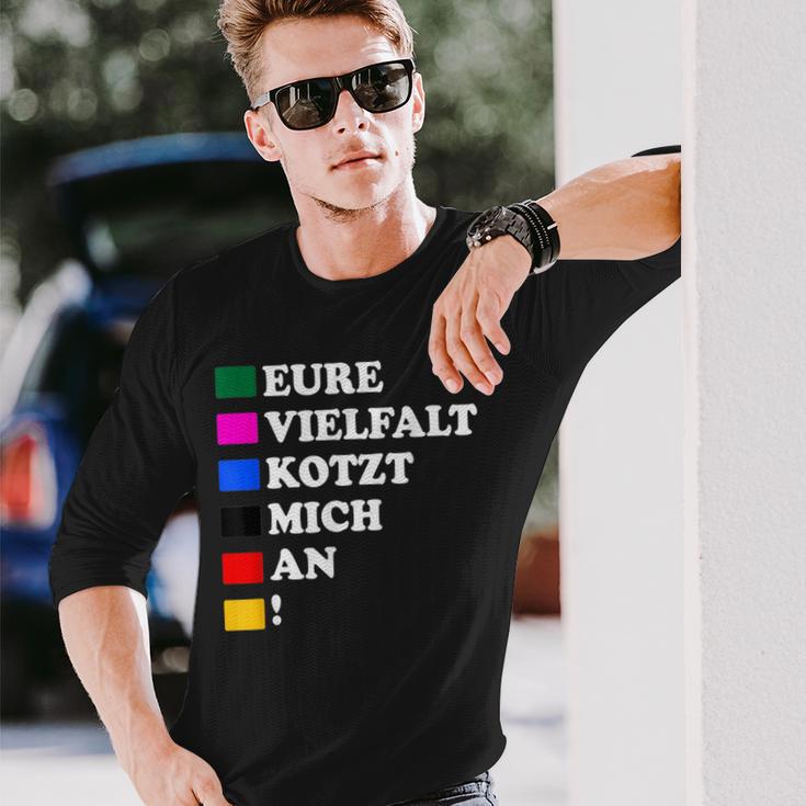 Eureielfalt Kotzt Mich An Langarmshirts Geschenke für Ihn