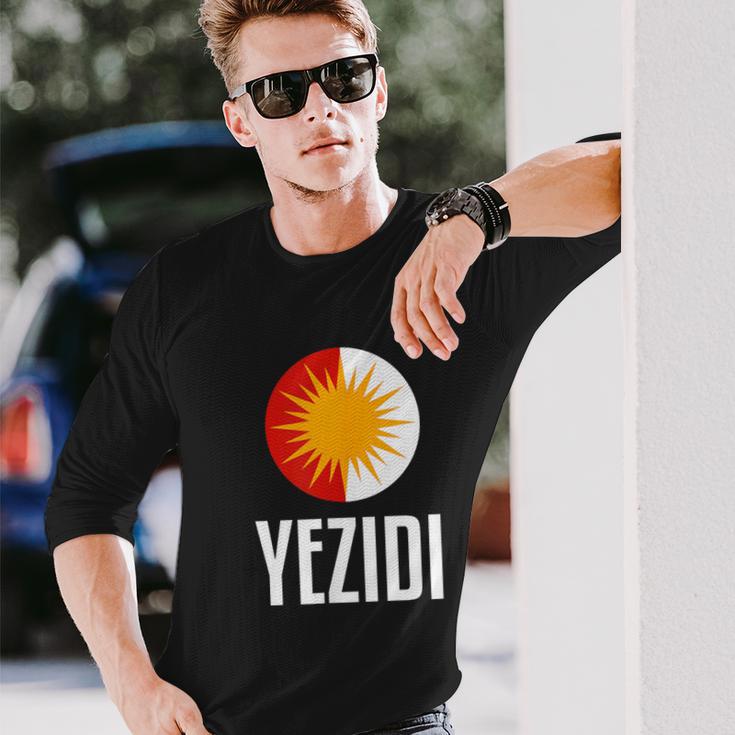 Ezidi Flag Yezidi Langarmshirts Geschenke für Ihn