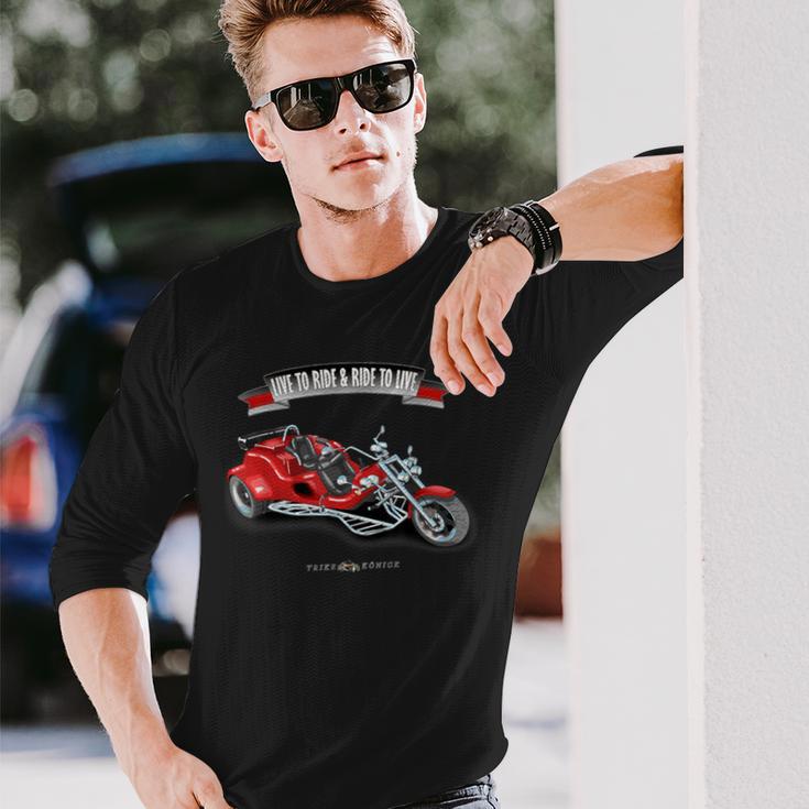 Fahre Zum Leben Trike Langarmshirts Geschenke für Ihn