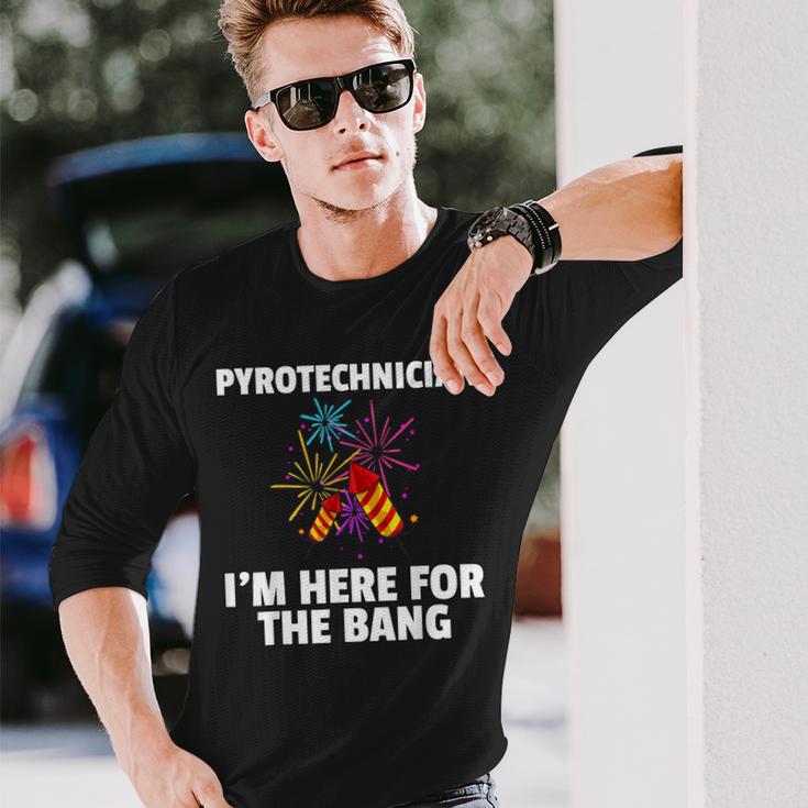 Fireworks Pyrotechnic Pyrotechnic Pyro Langarmshirts Geschenke für Ihn