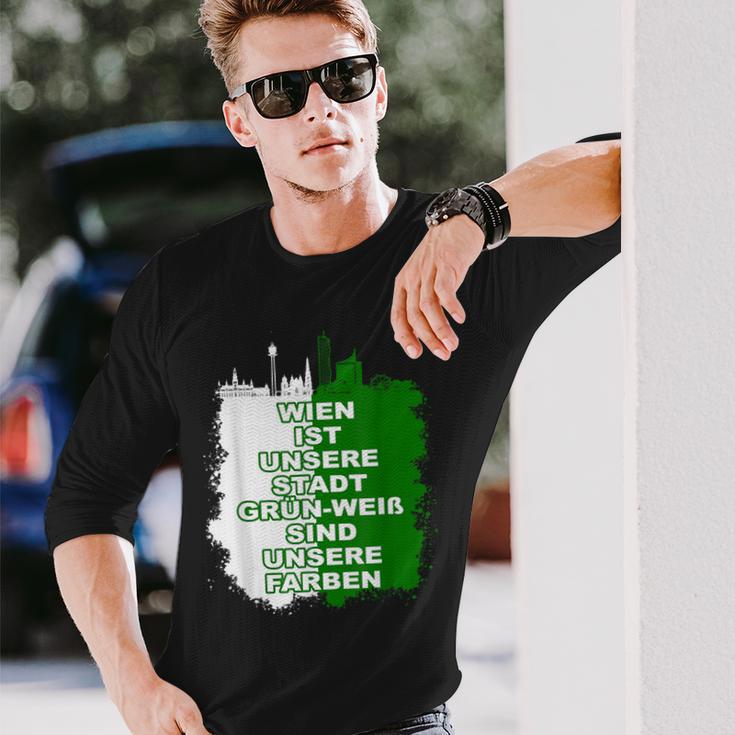 Footballienna Green Rapidler Rapid Langarmshirts Geschenke für Ihn