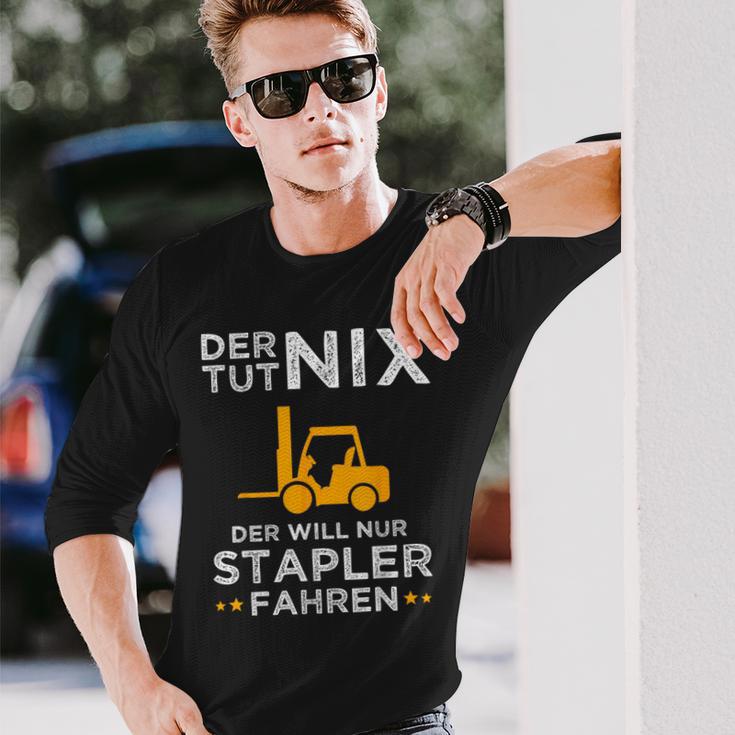 Forklift Driver Forklift Truck Warehouse Langarmshirts Geschenke für Ihn