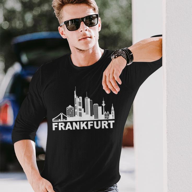 Frankfurt Am Main Skyline Frankfurter Hessen Frankfurt Langarmshirts Geschenke für Ihn