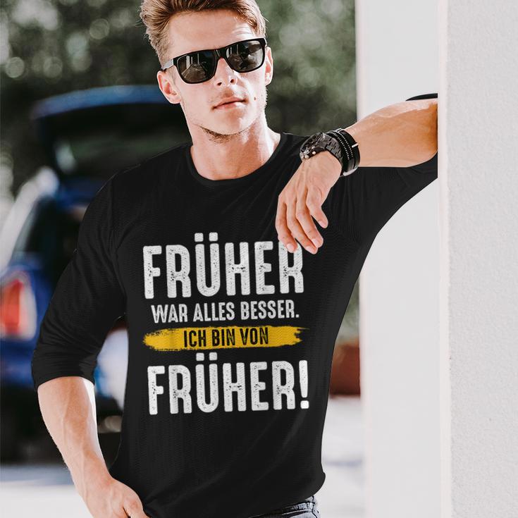 Früher War Alles Besser Ich Binon Früher Rentner Langarmshirts Geschenke für Ihn