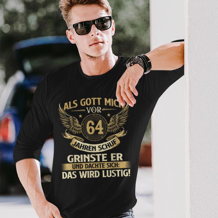 Als Gott Michor 64 Jahren Schuf Birthday Langarmshirts Geschenke für Ihn