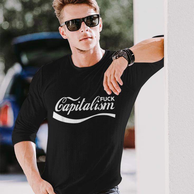 Anti Capitalism Socialism Communism Capitalism Langarmshirts Geschenke für Ihn