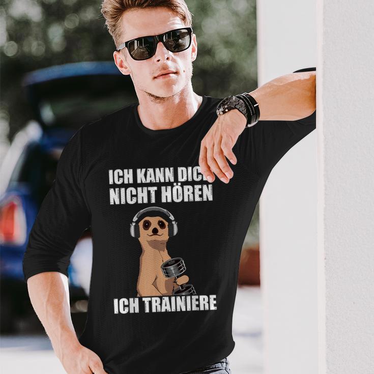 Bodybuilding Ich Kann Dich Nicht Hören Ich Langarmshirts Geschenke für Ihn