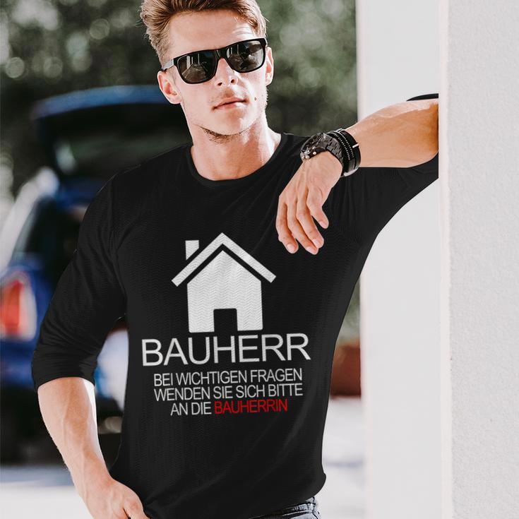 Builder Saying For Topping Out Festival Langarmshirts Geschenke für Ihn