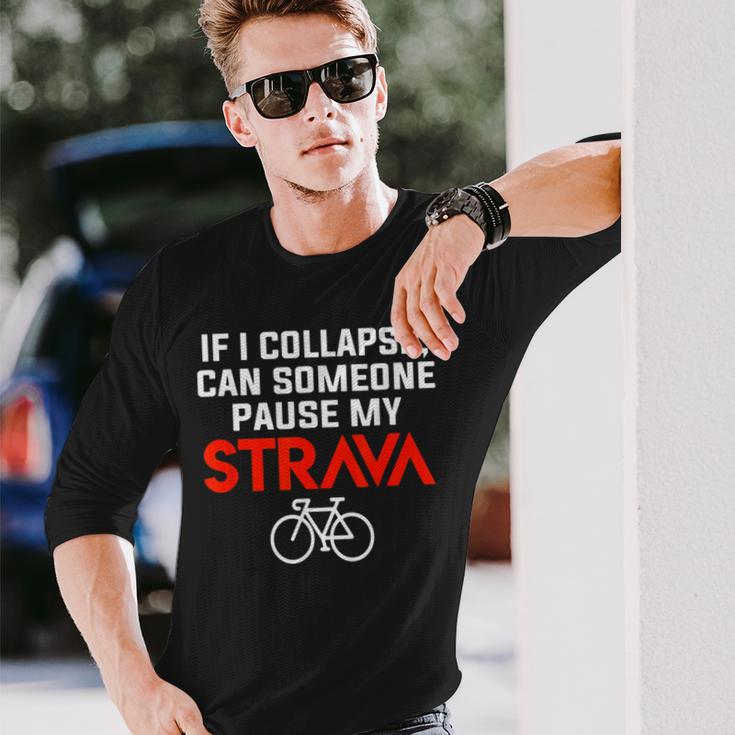 Cycling Break My Strava Langarmshirts Geschenke für Ihn