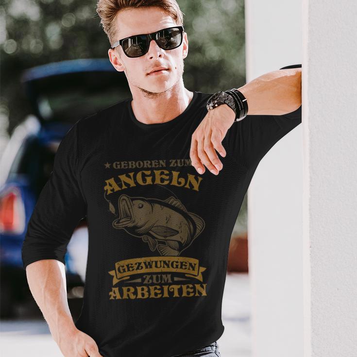 Fischer Saying Angel Liebe Geboren Zum Fngeln Langarmshirts Geschenke für Ihn