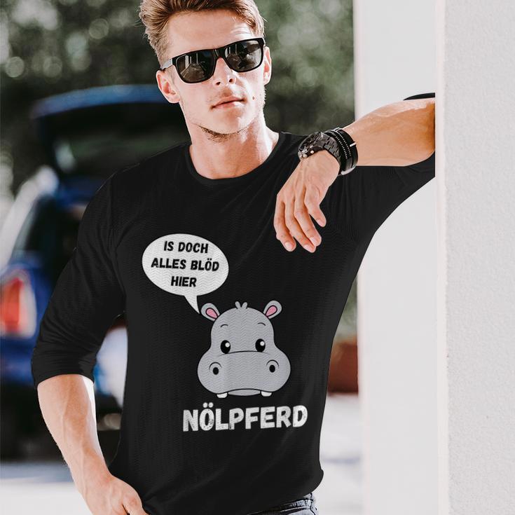 Hippo Fun Langarmshirts Geschenke für Ihn