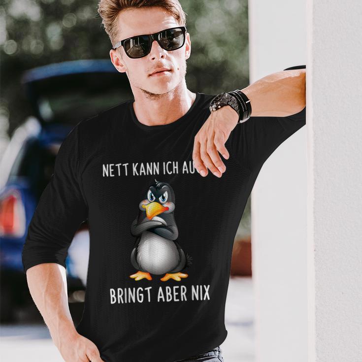 Nett Kann Ich Auch Penguin Bringt Abre Nix S Langarmshirts Geschenke für Ihn