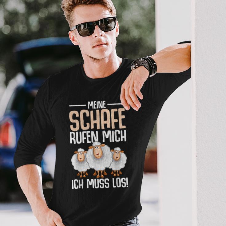 Sheep Farmers Langarmshirts Geschenke für Ihn