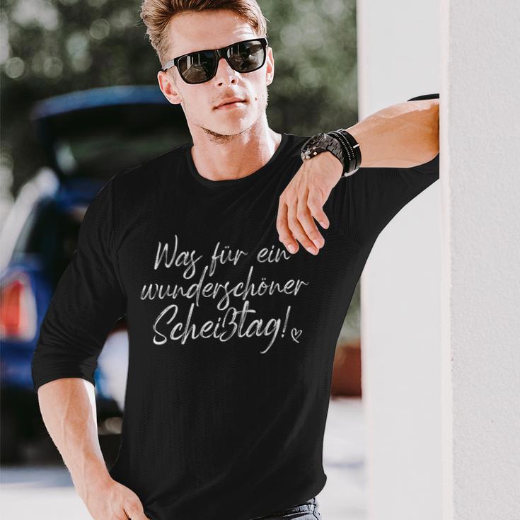 Was Für Ein Wonderschön Scheißtag Ich Hasse Montage Office Langarmshirts Geschenke für Ihn