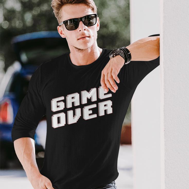 Game Over Ideo GameGame Over Langarmshirts Geschenke für Ihn