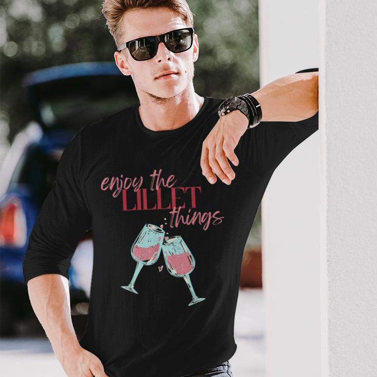 Genießen Sie Den Lillet Things Sommerfrüchte Weincocktail Langarmshirts Geschenke für Ihn