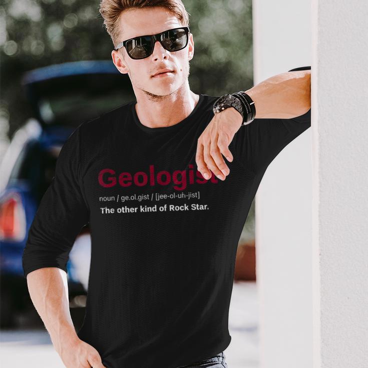 Geologist Die Andere Typon Rockstar Geology Langarmshirts Geschenke für Ihn