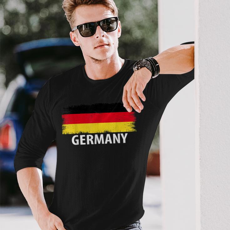 Germany Flag Name For Proud Deutsche As German Logo S Langarmshirts Geschenke für Ihn