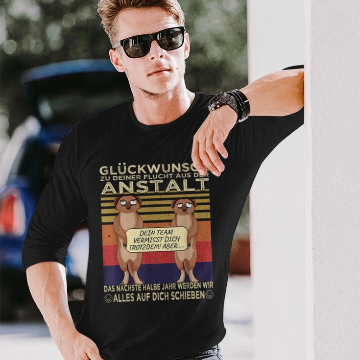 Glückwunsch Zu Dein Flucht Zum Farewell Meerkat S Langarmshirts Geschenke für Ihn