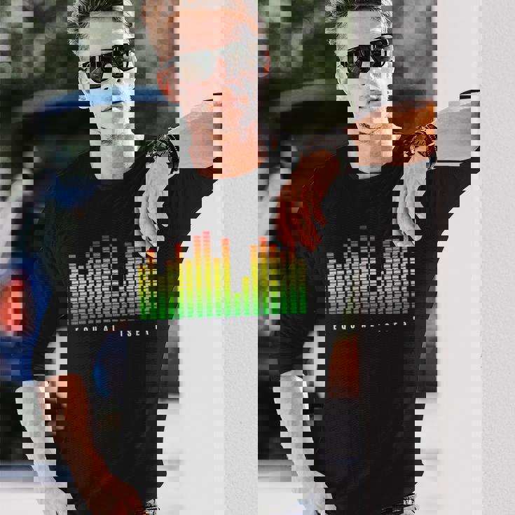 Grafica Per La Musica Equalizzatore Equaliser Maglietta a maniche lunghe Regalos para él