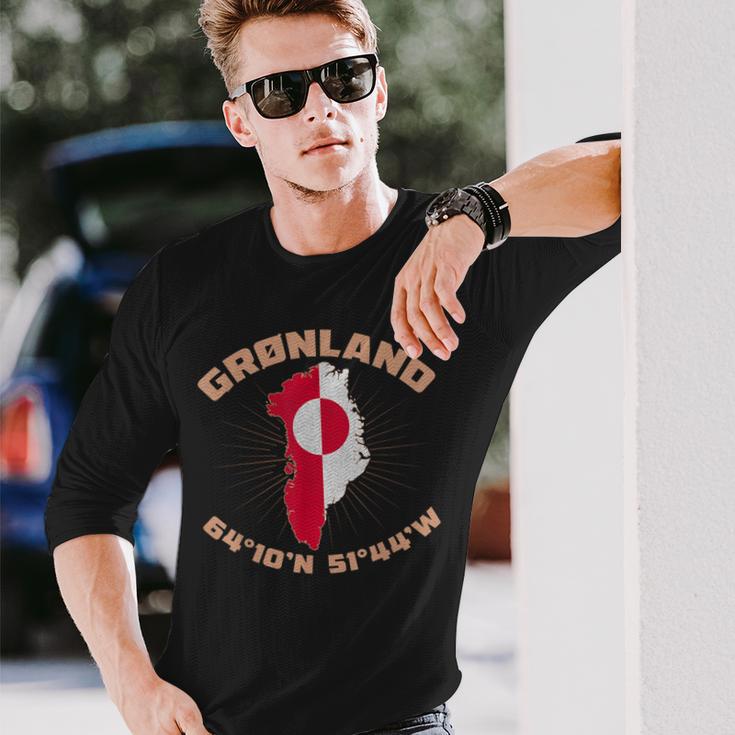 Grönland Grönland Dänemark Grönländer Thulemand Grönländisch Langarmshirts Geschenke für Ihn