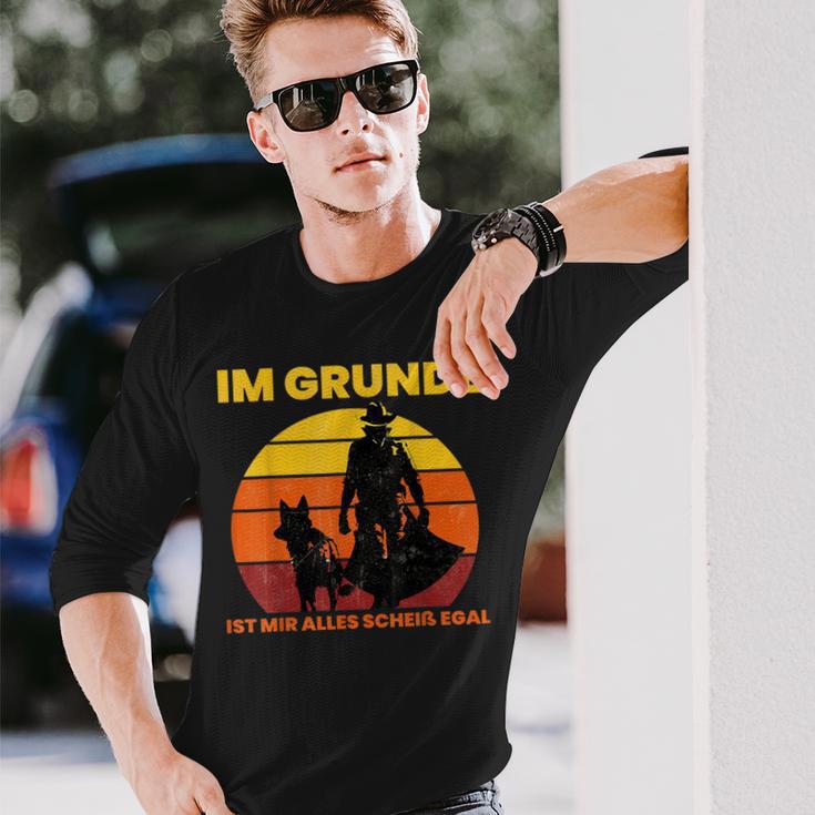 Im Grunde Ist Mir Alles Scheiß Egal Langarmshirts Geschenke für Ihn