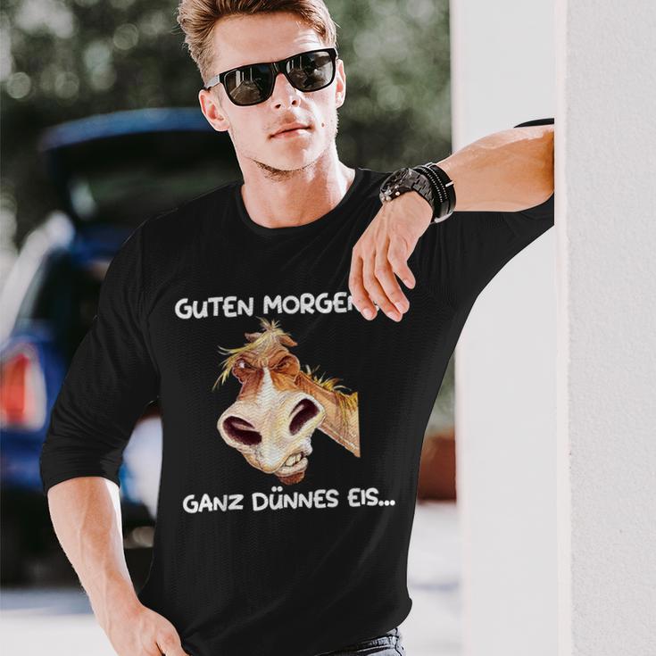 Guten Morgen Ganz Thin Eis Langarmshirts Geschenke für Ihn