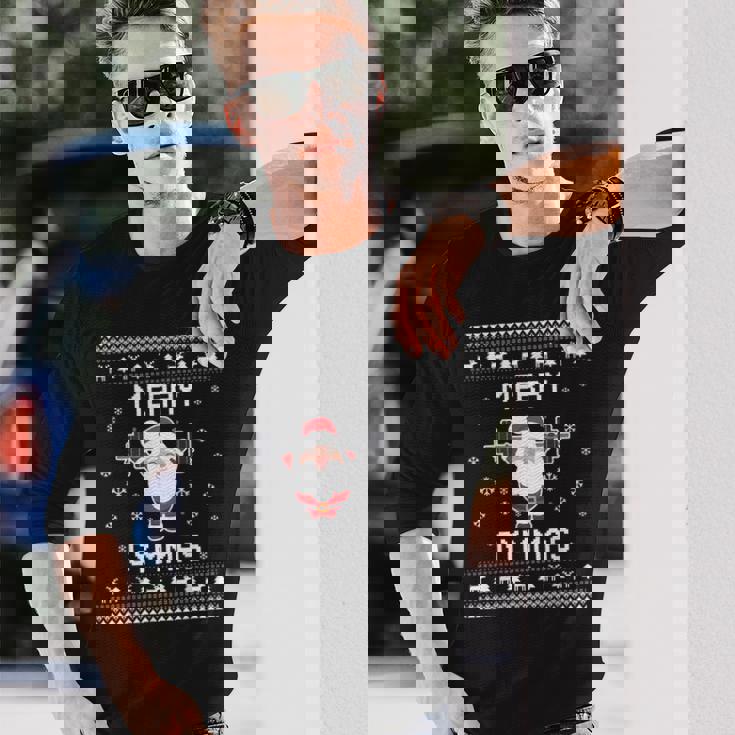 Gym Lover Ugly Christmas Sweater For Holidays Long Sleeve T-Shirt