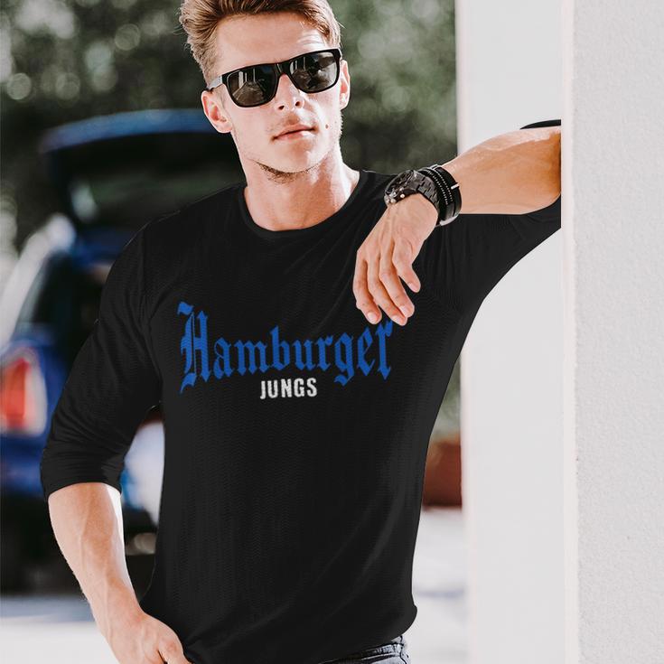 Hamburg Boys' With Lettering Hansestadt S Langarmshirts Geschenke für Ihn