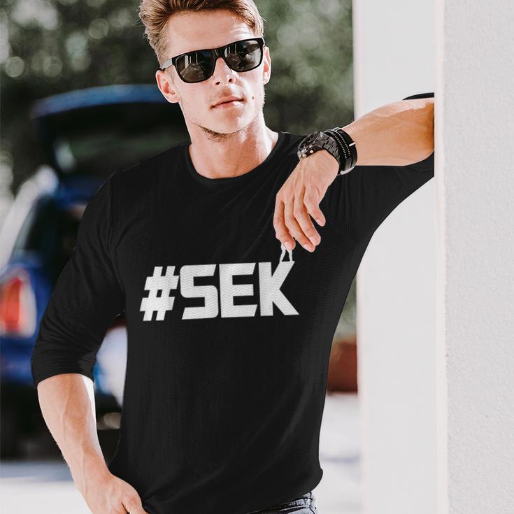 Hashtag Sek Langarmshirts Geschenke für Ihn