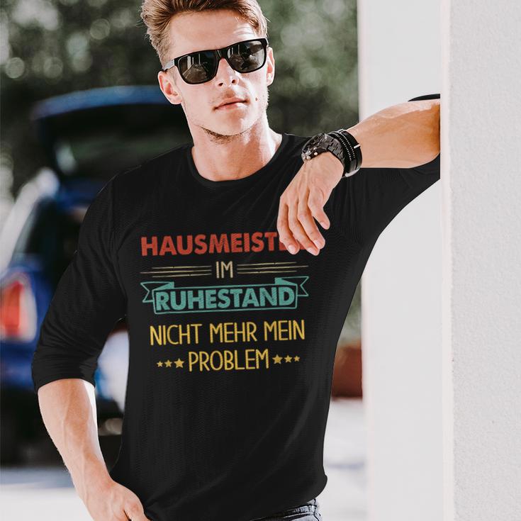 With Hausmeister Im Ruhestand Nicht Mehr Mein Problem Langarmshirts Geschenke für Ihn