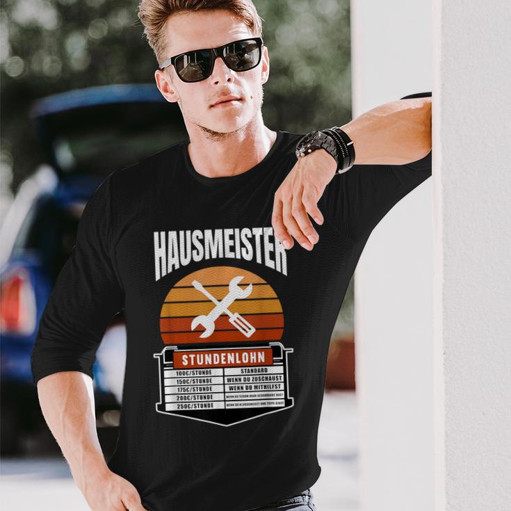 Hausmeister Stundenlohn Hauswart Preisliste Haustechniker Langarmshirts Geschenke für Ihn