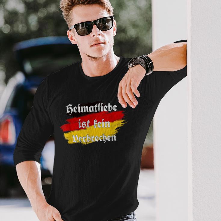 Heimatliebe Ist Keinerbrechen German Classic Langarmshirts Geschenke für Ihn