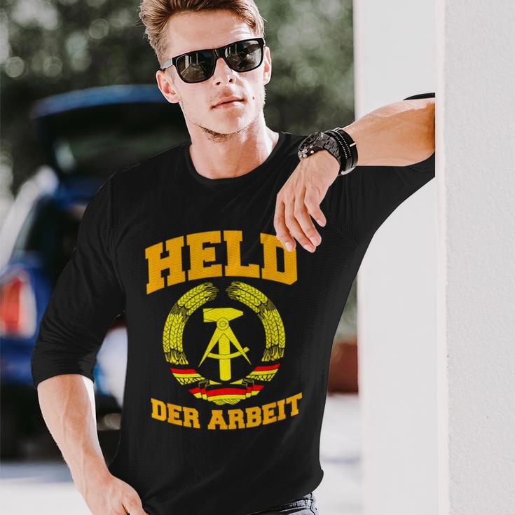 Held Der Arbeithammer & Compass Ddr Symbol Langarmshirts Geschenke für Ihn