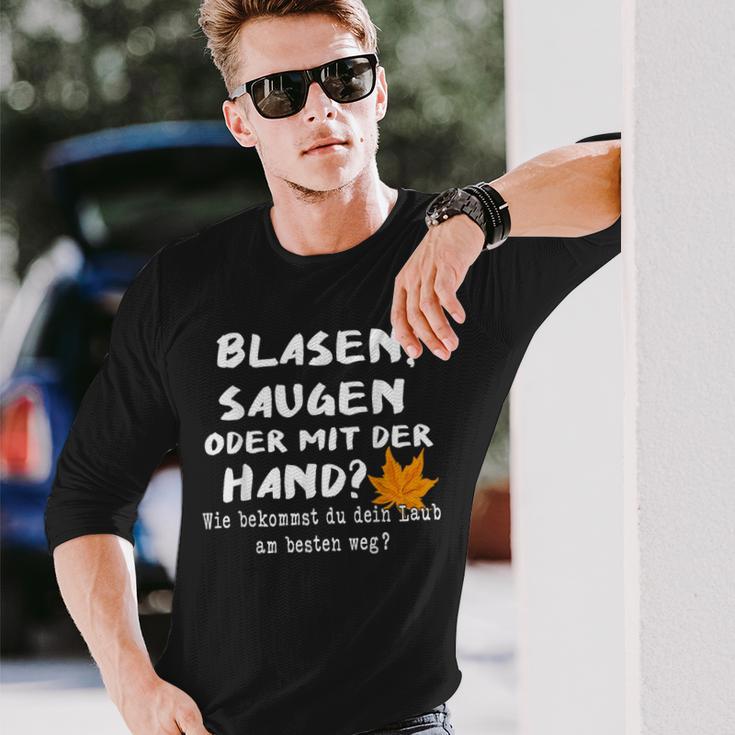 Hobby Gardener Blasgen Sugen Oder Mit Der Hand Langarmshirts Geschenke für Ihn