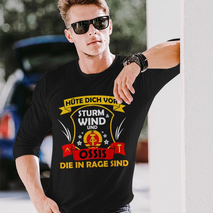 Hüte Dichor Sturm & Wind & Ossis Die In Rage Sind Ddr Ost Langarmshirts Geschenke für Ihn