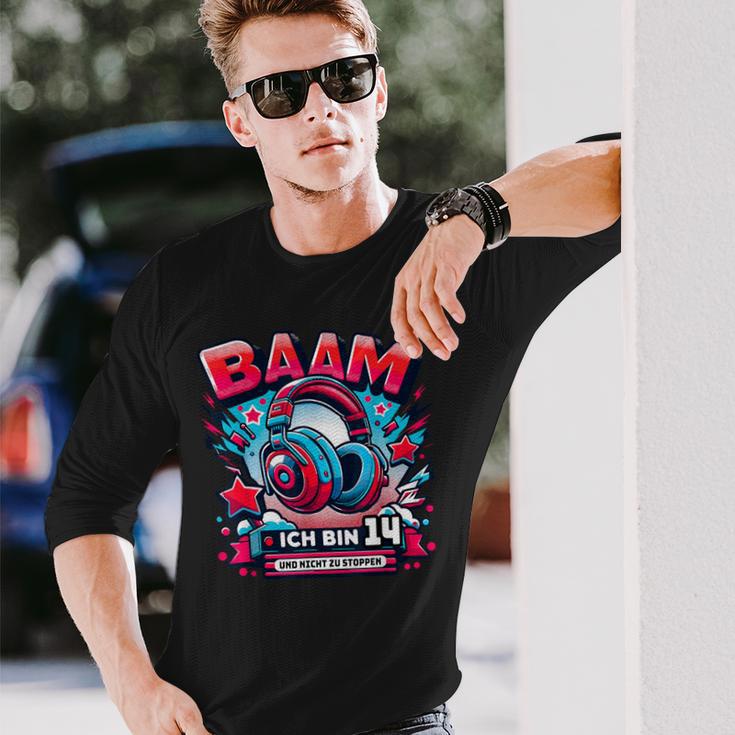 Ich Bin 14 Jahre 14Th Birthday Gamer Boy Langarmshirts Geschenke für Ihn