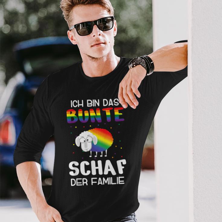 Ich Bin Das Bunt Schaf Der Familie Gay Pride Ich Bin Schwul I'm The Colourful Langarmshirts Geschenke für Ihn