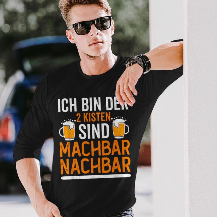 Ich Bin Der 2 Kisten Sind Machbar Nachbar Langarmshirts Geschenke für Ihn