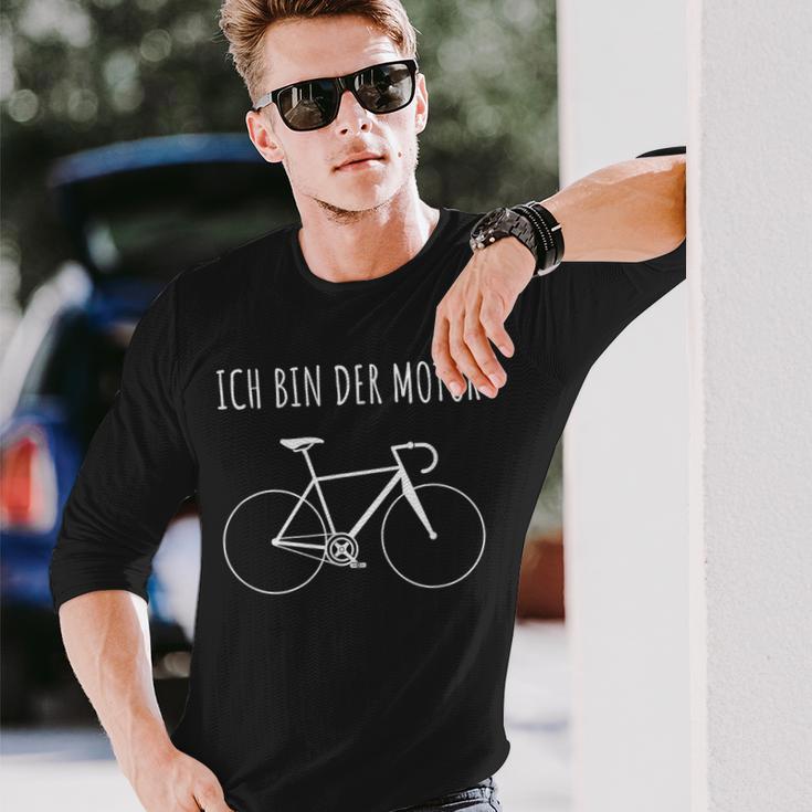 Ich Bin Der Motor Radfahrer Cool Saying E-Bike Langarmshirts Geschenke für Ihn