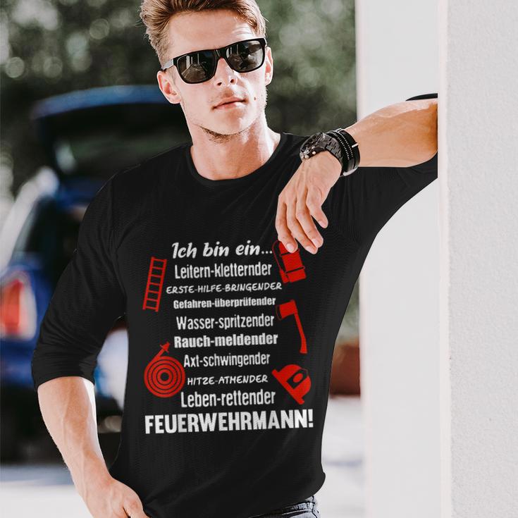 Ich Bin Ein Feuerwehrmannoluntary Fire Brigade Ich Bin Ein Langarmshirts Geschenke für Ihn