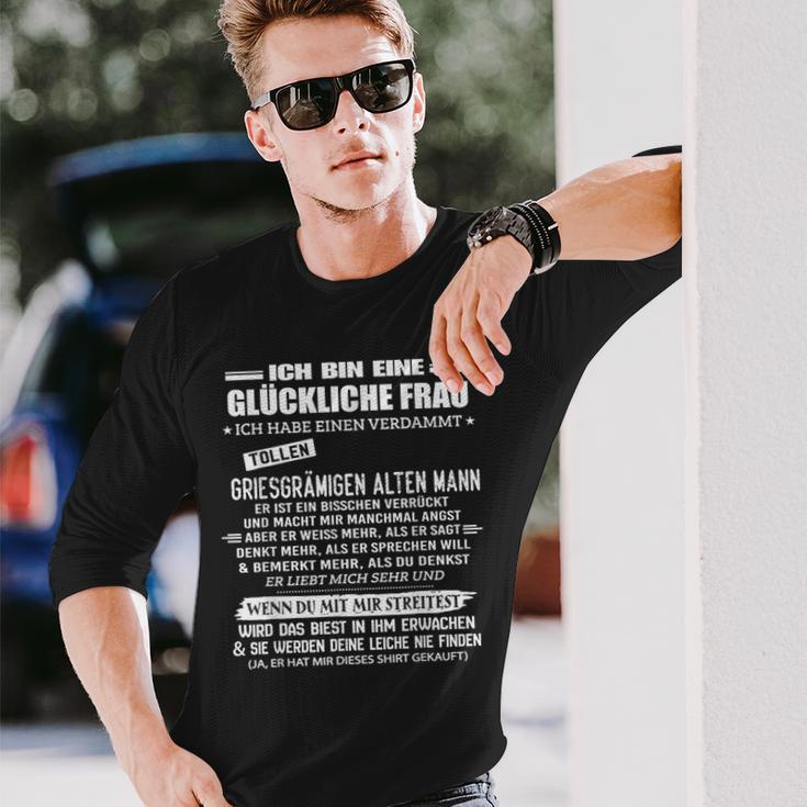 Ich Bin Eine Glückliche Frau Ich Habe Einen Langarmshirts Geschenke für Ihn