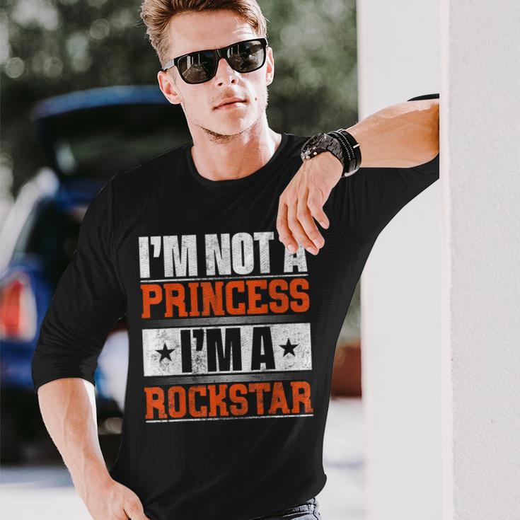 Ich Bin Keine Prinzessin Ich Bin Ein Rockstar Langarmshirts Geschenke für Ihn