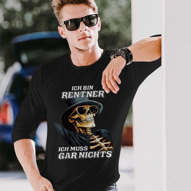 Ich Bin Rentner Ich Muss Gar Nicht Langarmshirts Geschenke für Ihn